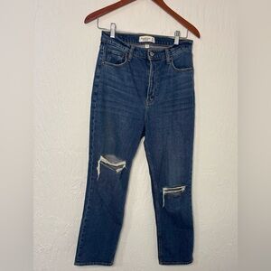 Abercrombie & Fitch The Ankle Straight Ultra High Rise Jeans Curse Love sz 29/8